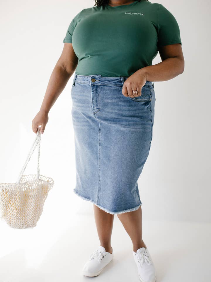 The Main Street Exchange - Wholesale Skirt - Women's - 'Nala' Distressed Denim Skirt16