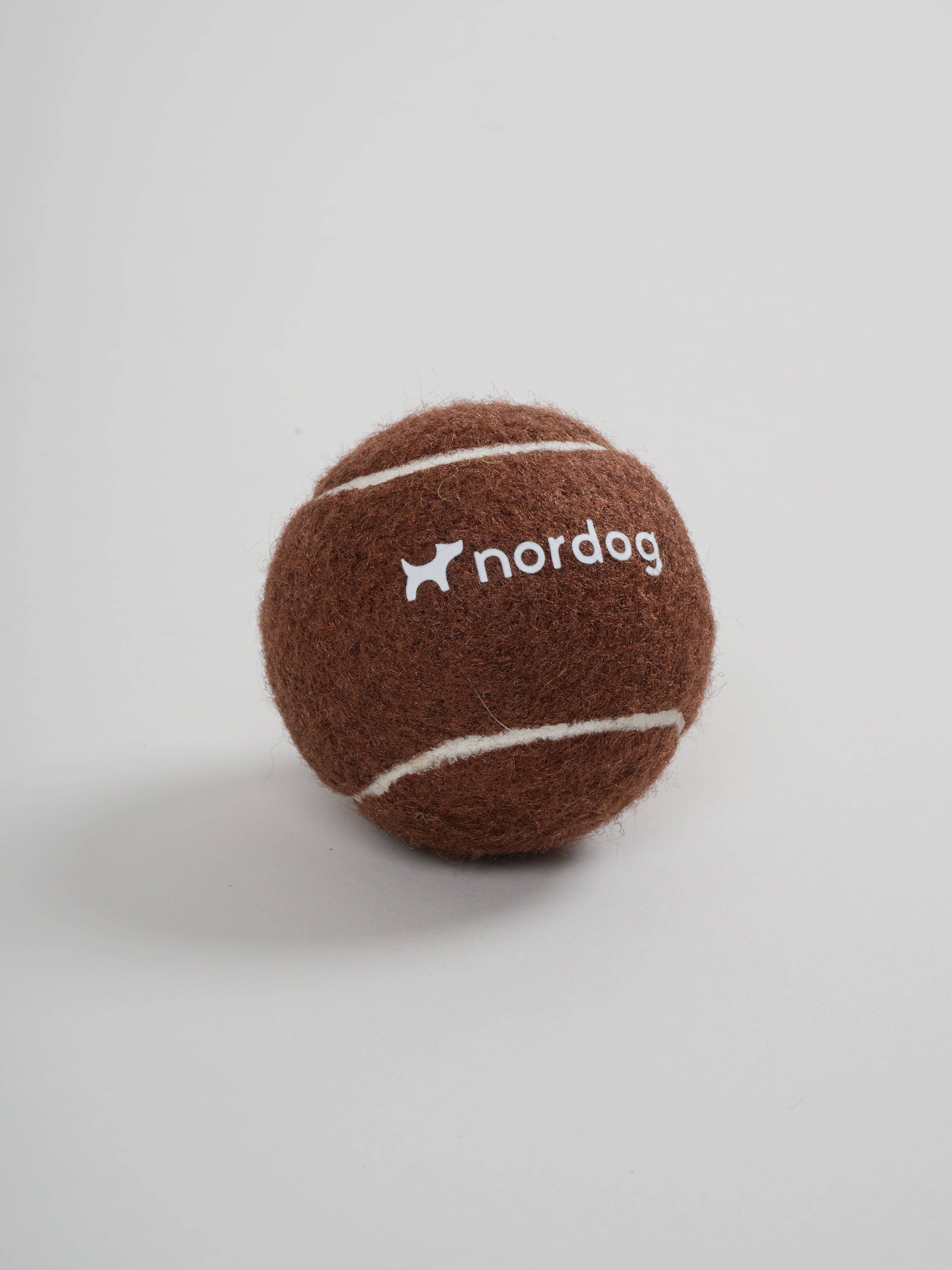 Nordog - Wholesale Apporteerbal voor honden - Hond - Tennisbal voor honden (bruin)0
