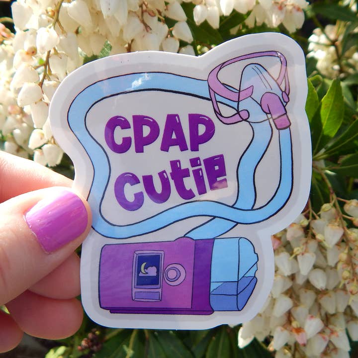 CPAP Cutie vinyl sticker for wholesale by EvergreenPhoenix