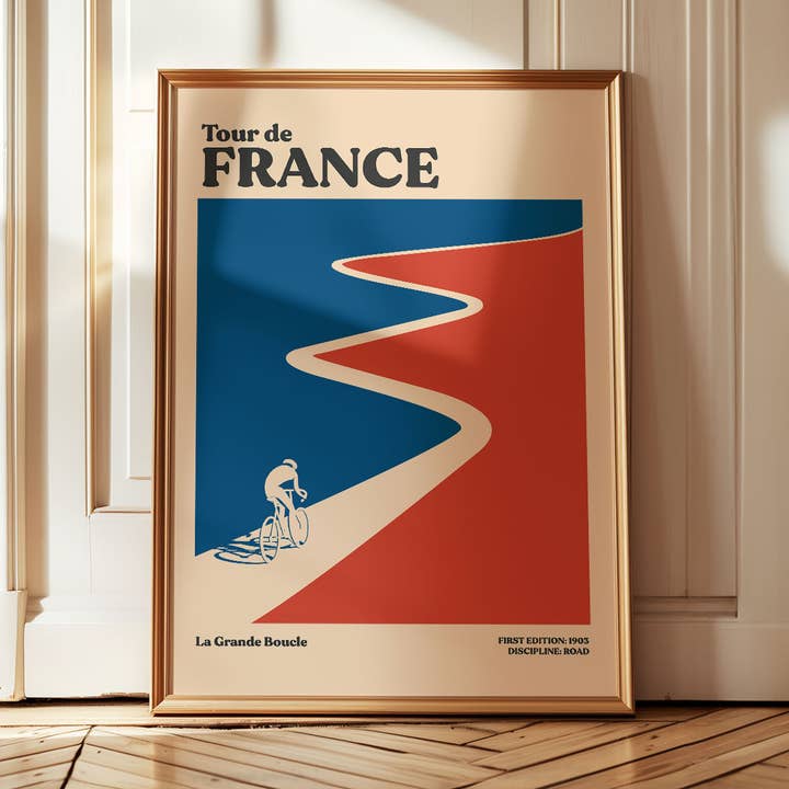GRAND TOUR - Tour de France Cycling Print for wholesale by Sera/Lina