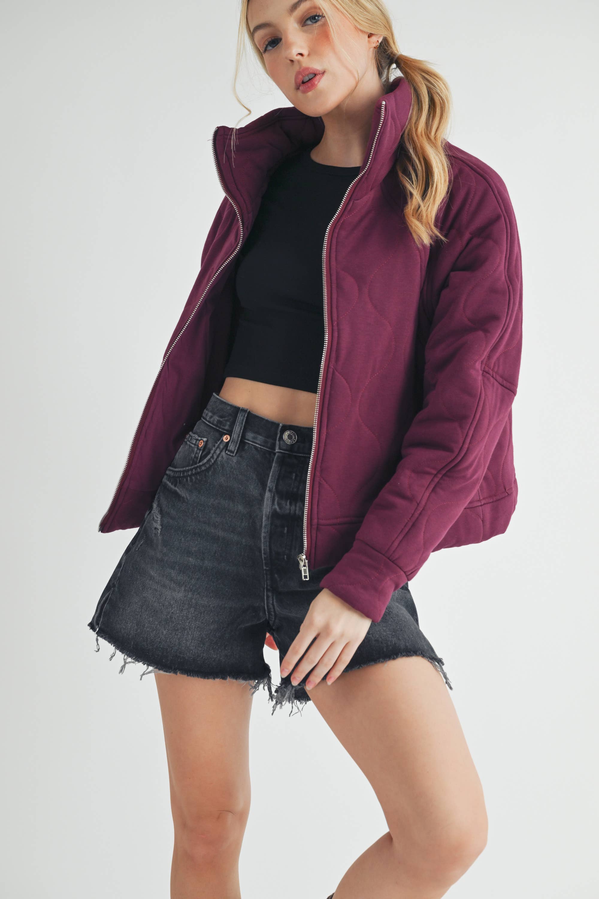 AEMI + CO - Wholesale Puffer Jacket - Women's - 5129EK Darla Quilted Jacket 116