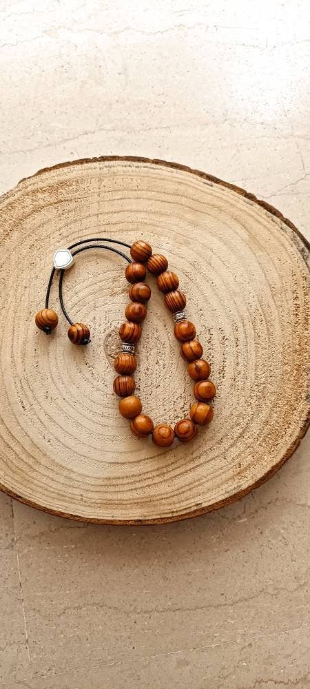 Kalliopi P. Giannoula - Poppygshop – wholesale Beaded bracelet – 21-23 Olive Tree Worry Beads5