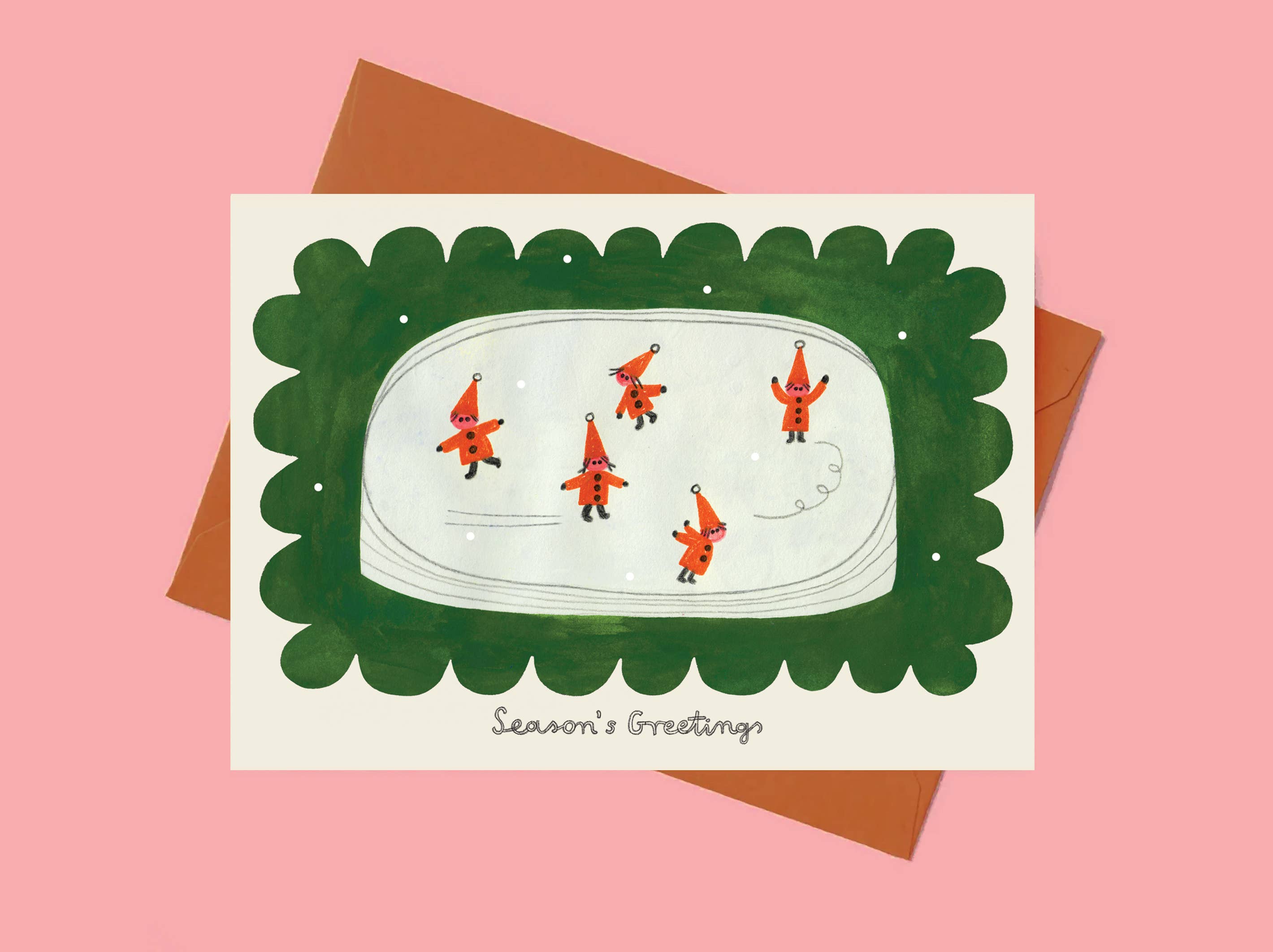 Daria Solak Illustrations - Wholesale Christmas Card - CHRISTMAS ELVES 5 card2