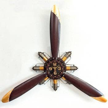 Peterson Houseware & Artwares US - Wholesale Wall Clock - AeroSpin Wall Clock – Propeller Edition0