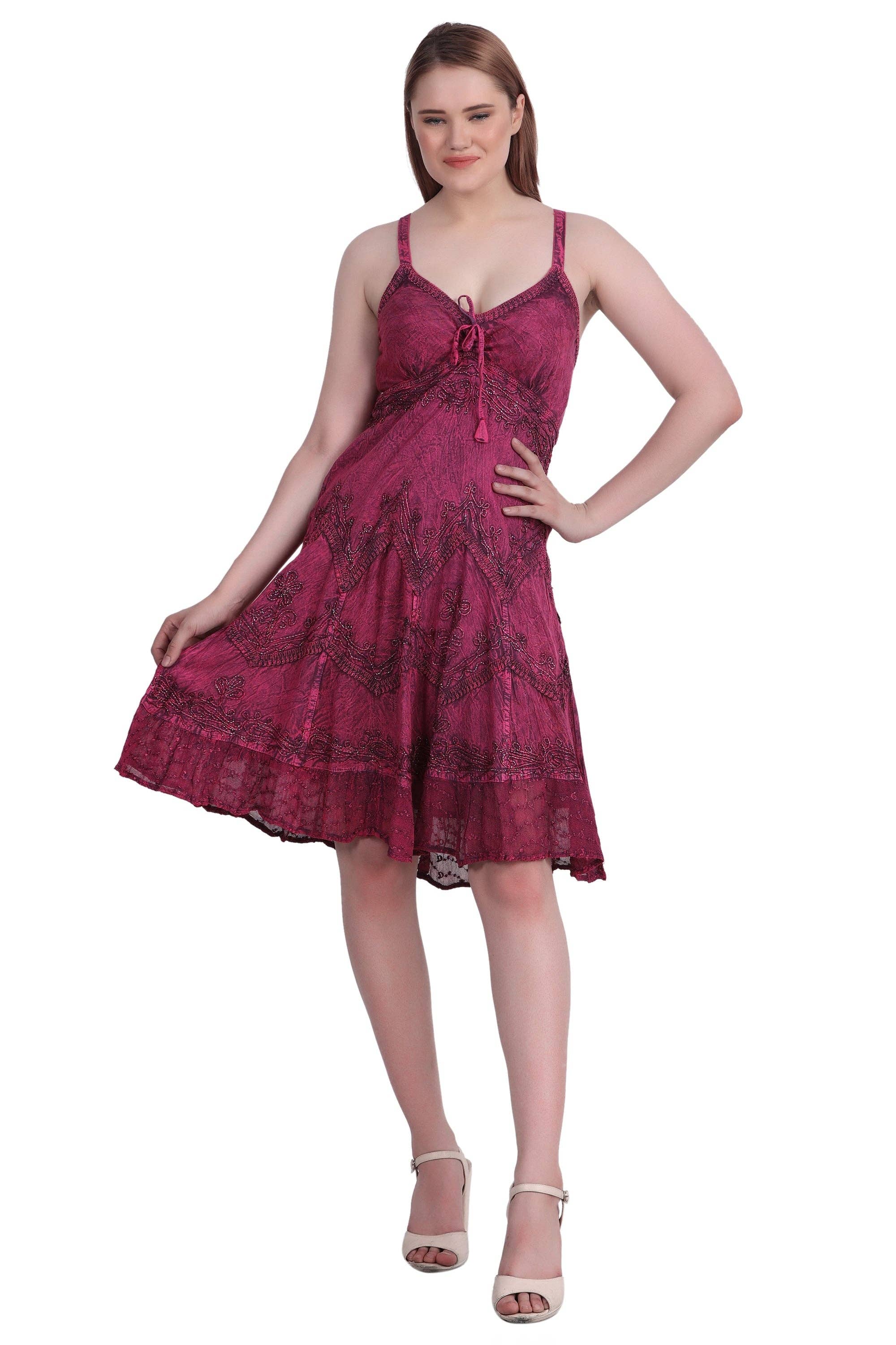 Advance Apparels - Vente Robe – femme - Robe mi-longue délavée à l'acide 130436