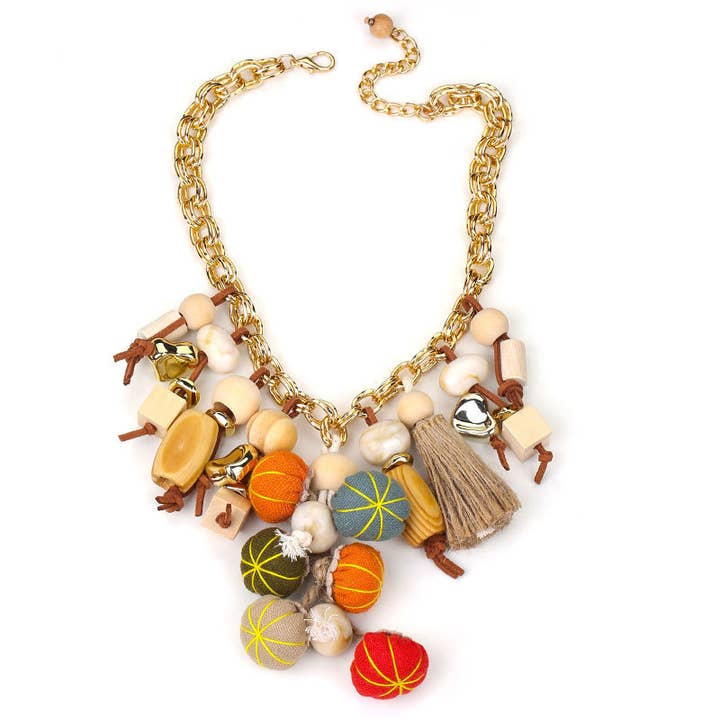 PEACH ACCESSORIES - Wholesale Bib Necklace - Eclectic Charm Collar Necklace NEK5146