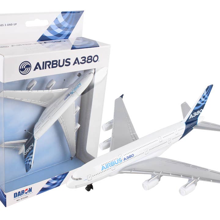 Daron Worldwide Trading - Wholesale Toy Plane - Kids - RT0380 Airbus A380 Single Plane by Daron Toys
