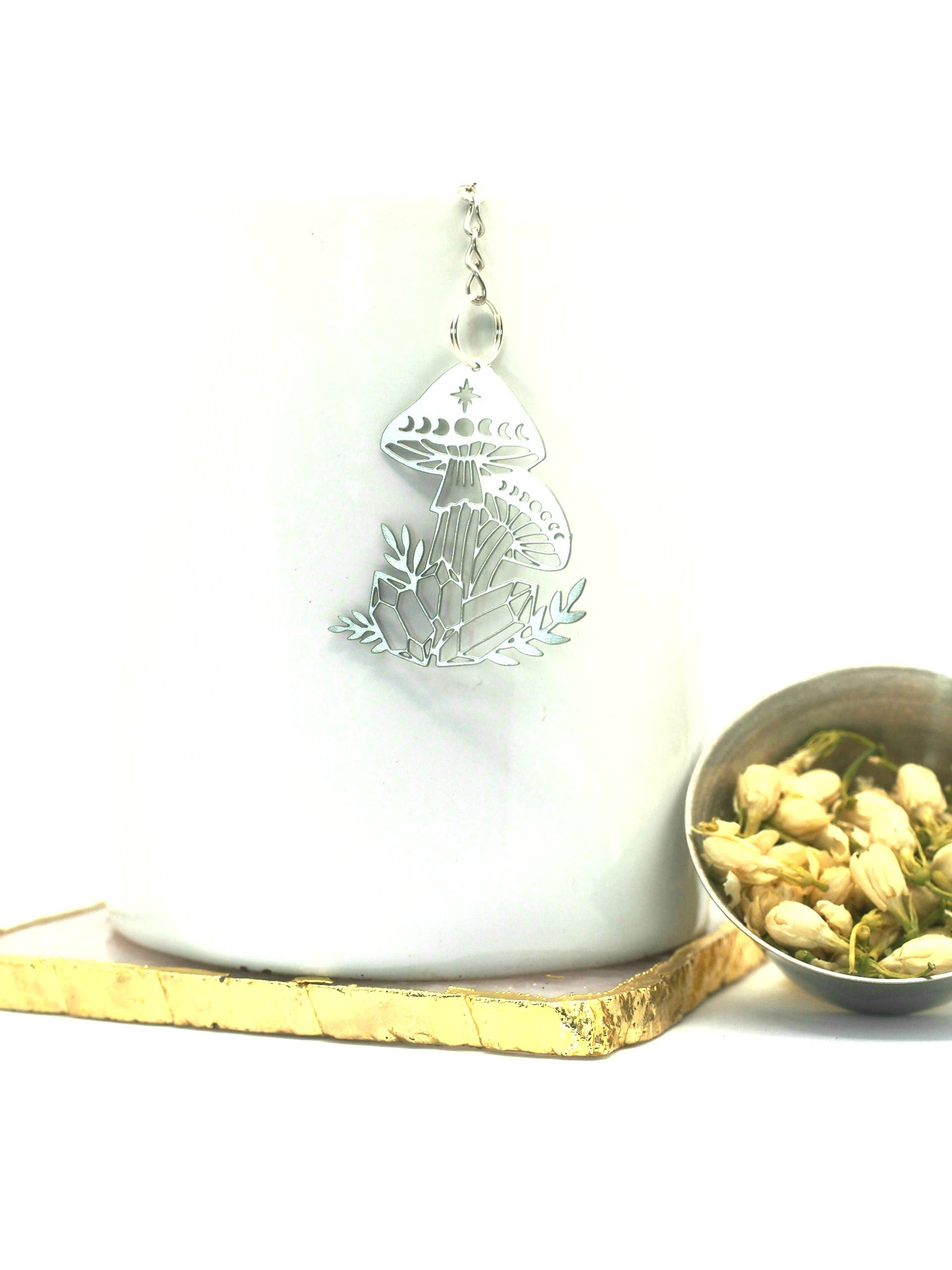 Loveyenergy & Blessings - Wholesale Theevergiet/infuser - Mystic Garden zilveren theezeef met losse bladeren