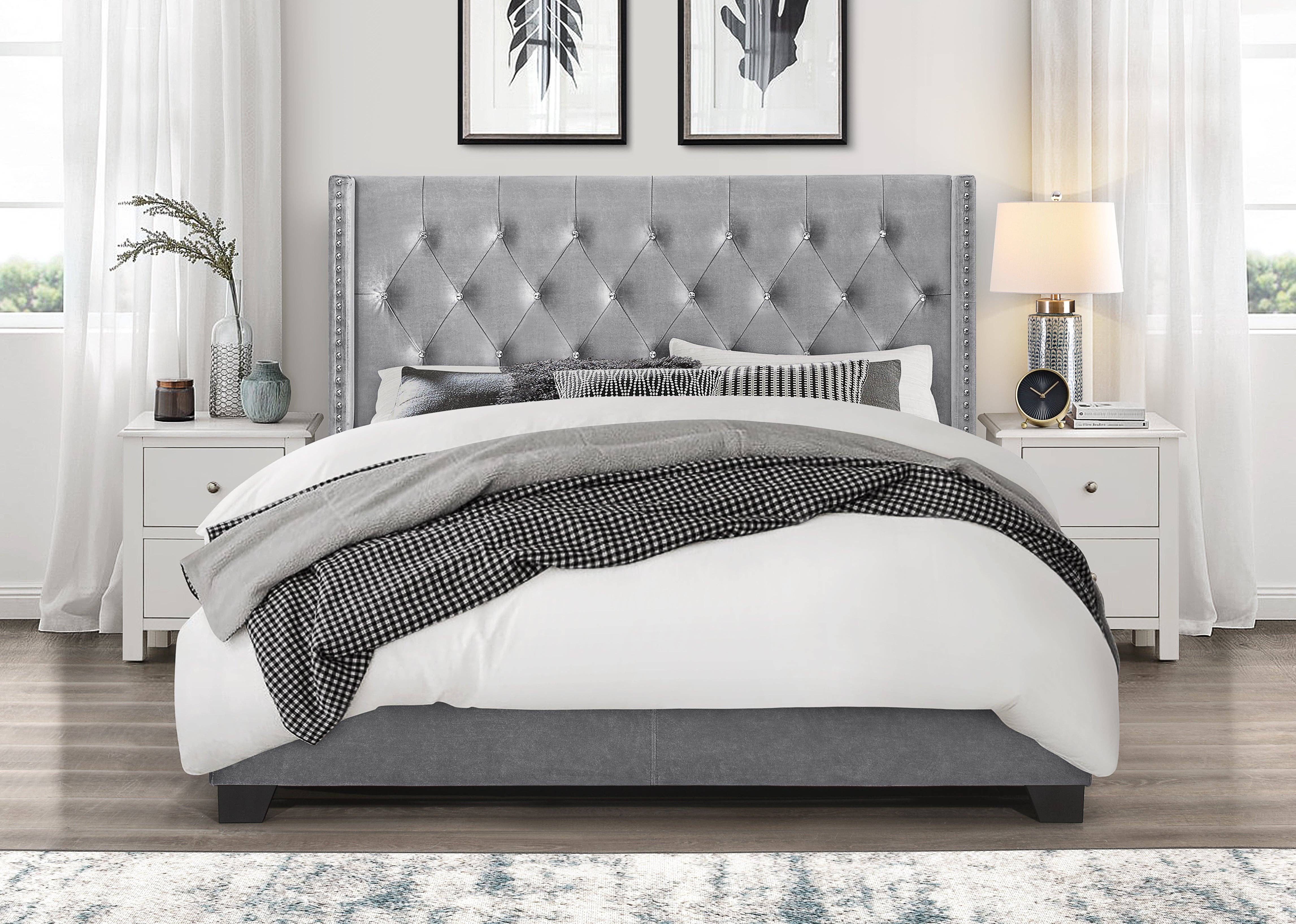 Home Design - Wholesale Bed - Brady Tufted Wingback Upholstered Panel Bed10