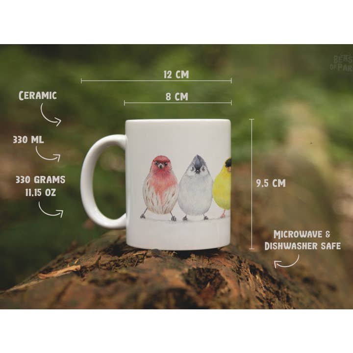 Beast of Paradise - Wholesale Coffee/Tea Cup - Ceramic Mug, North American Birds, Funny Mugs, Animal Mug7