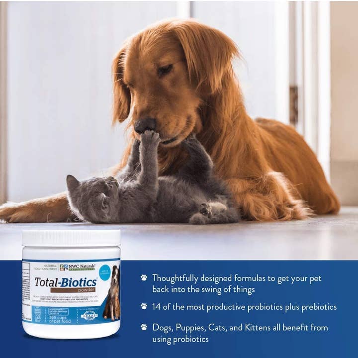 NWC Naturals® - Wholesale Pet Supplement - Cat/Dog - Total-Biotics® Powder - 8 oz 228 Grams