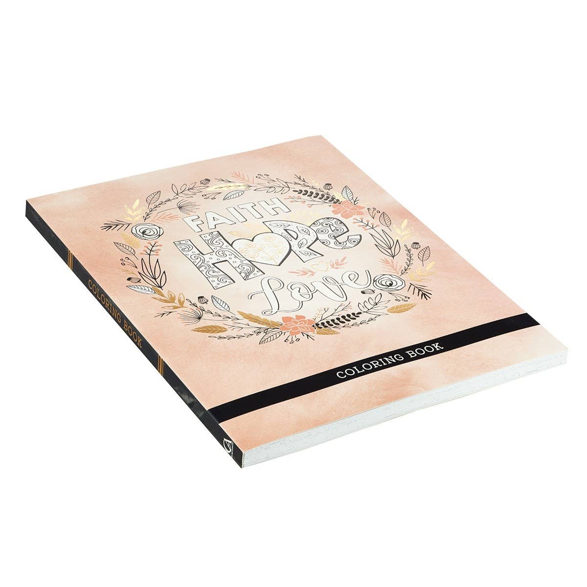 Christian Art Gifts - Vente Livre de coloriage – adulte - Cahier de coloriage Faith Hope Love3