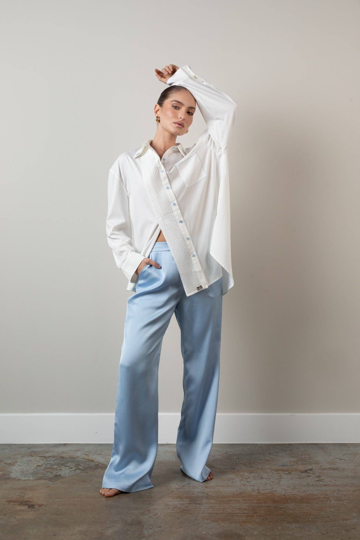 ELIZABETHAN - Vente Chemise à col boutonné – femme - Chemise surdimensionnée élisabéthaine4