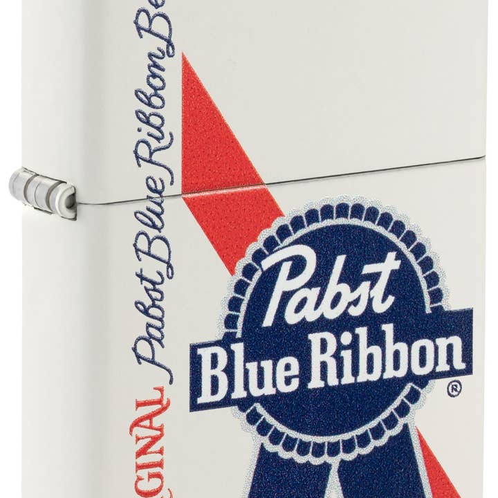 Benhalex - Wholesale Lighter - Zippo Pabst Blue Ribbon Beer, White Matte Color Image Lighter #48746