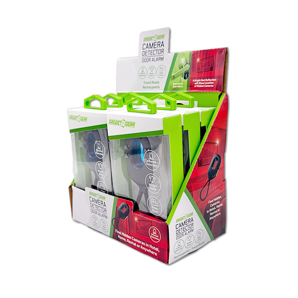 Novelty Brands - Wholesale Retailer Display - Home & Living - Gadget Gear Camera Detector Door Alarm Boxed - 6/Display5