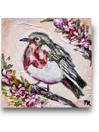 Robin bird Art Print for wholesale by Pooja Roy Studio