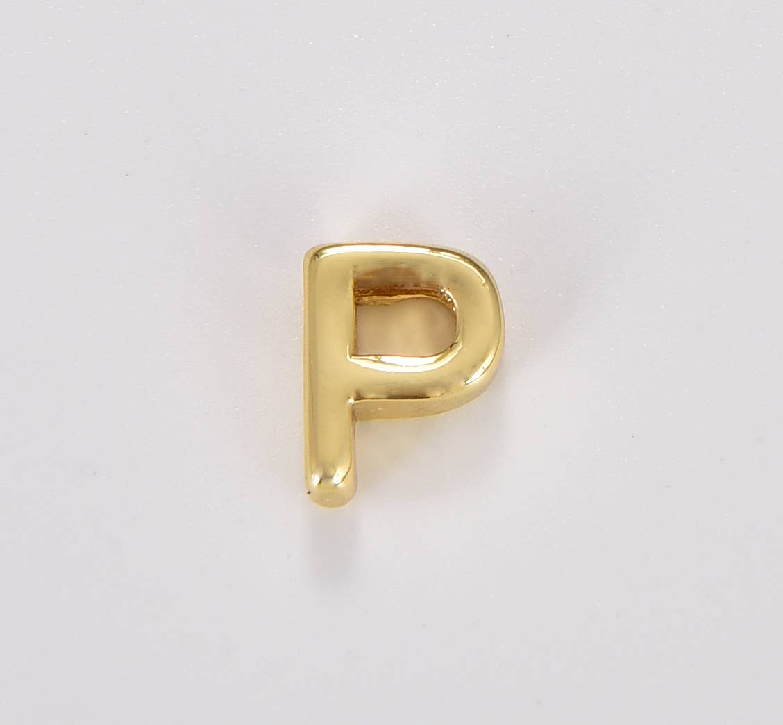 Beads Creation - Wholesale Individuele bedel/hanger - 18K verguld alfabet letter initiale monogram hanger16