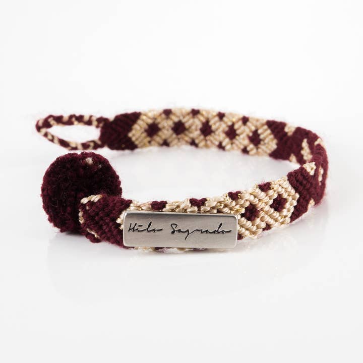 GRANADA A01/Bracciale One Threath/Beige Sparkle per la vendita all'ingrosso da parte di Hilo Sagrado