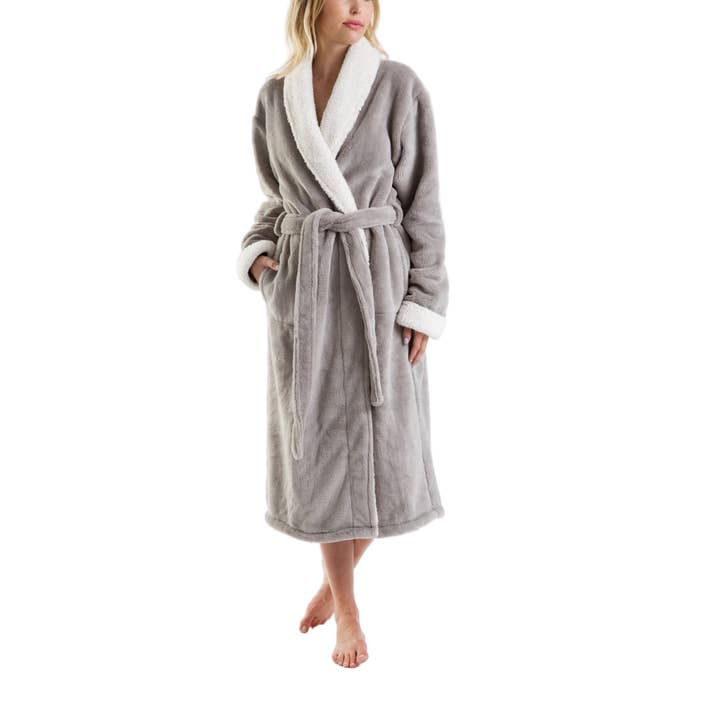 Pure Fiber - Wholesale Robe – Women's - Keila Sherpa Fleece Robe – Ultra Soft Cloud Comfort6