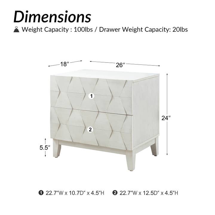 Karat Home - Wholesale Bedroom Furniture - Helga Nightstand6