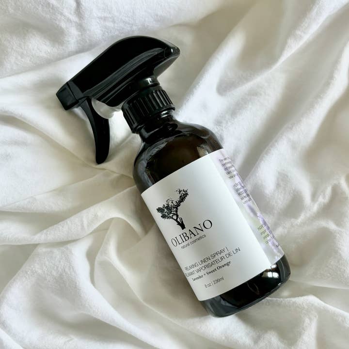 Relaxing Linen Spray | Lavender + Sweet Orange for wholesale by Olibano Naturals