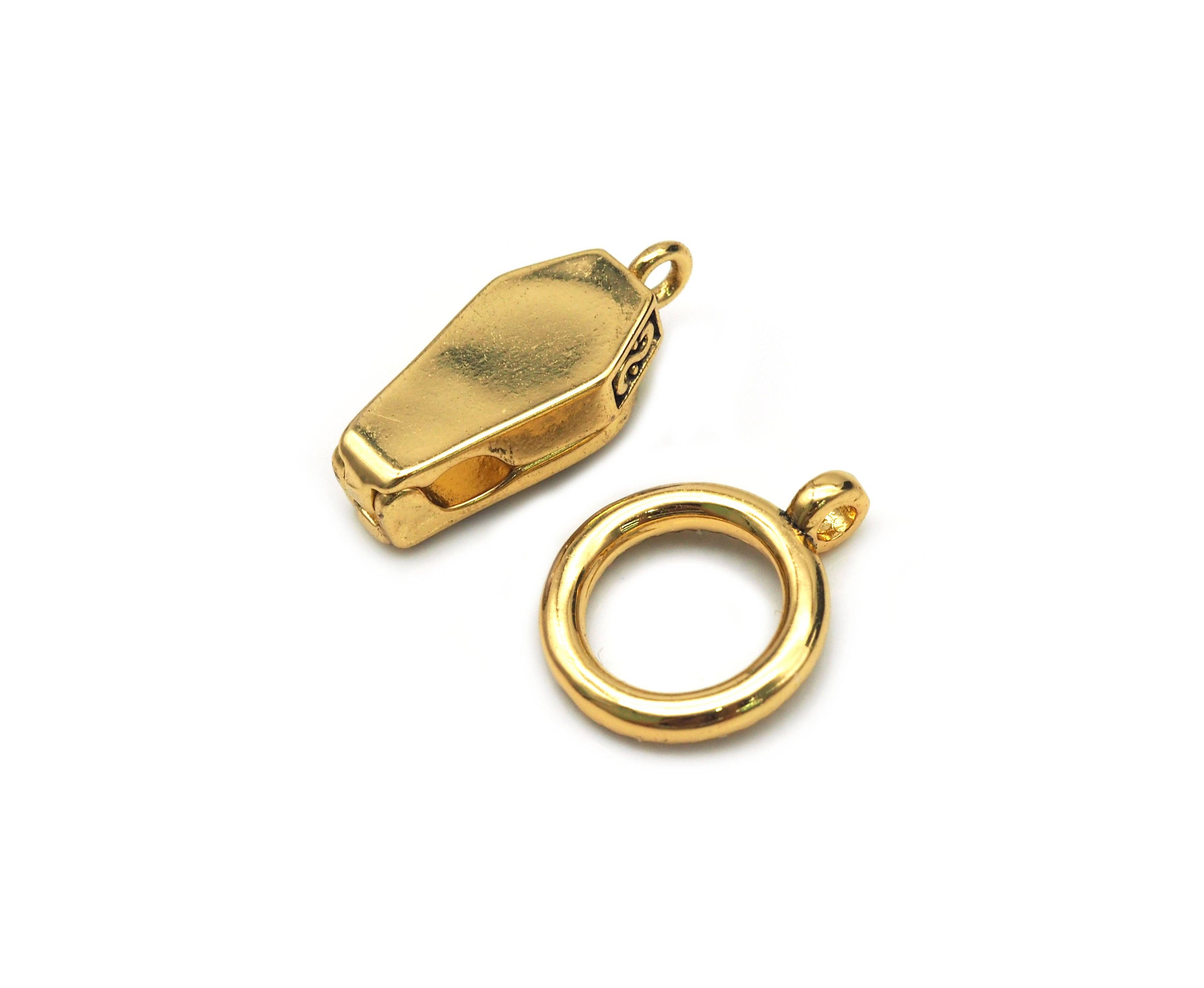 BestBeads&Beyond - Wholesale Clasp - Antique Silver Gold Copper Magnetic Clasp, Sku#A1092