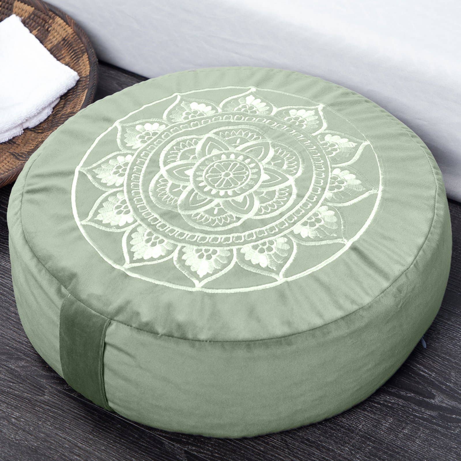 Florensi - Wholesale Meditation Supplies - Meditation Cushion - Large & Velvet Cover2