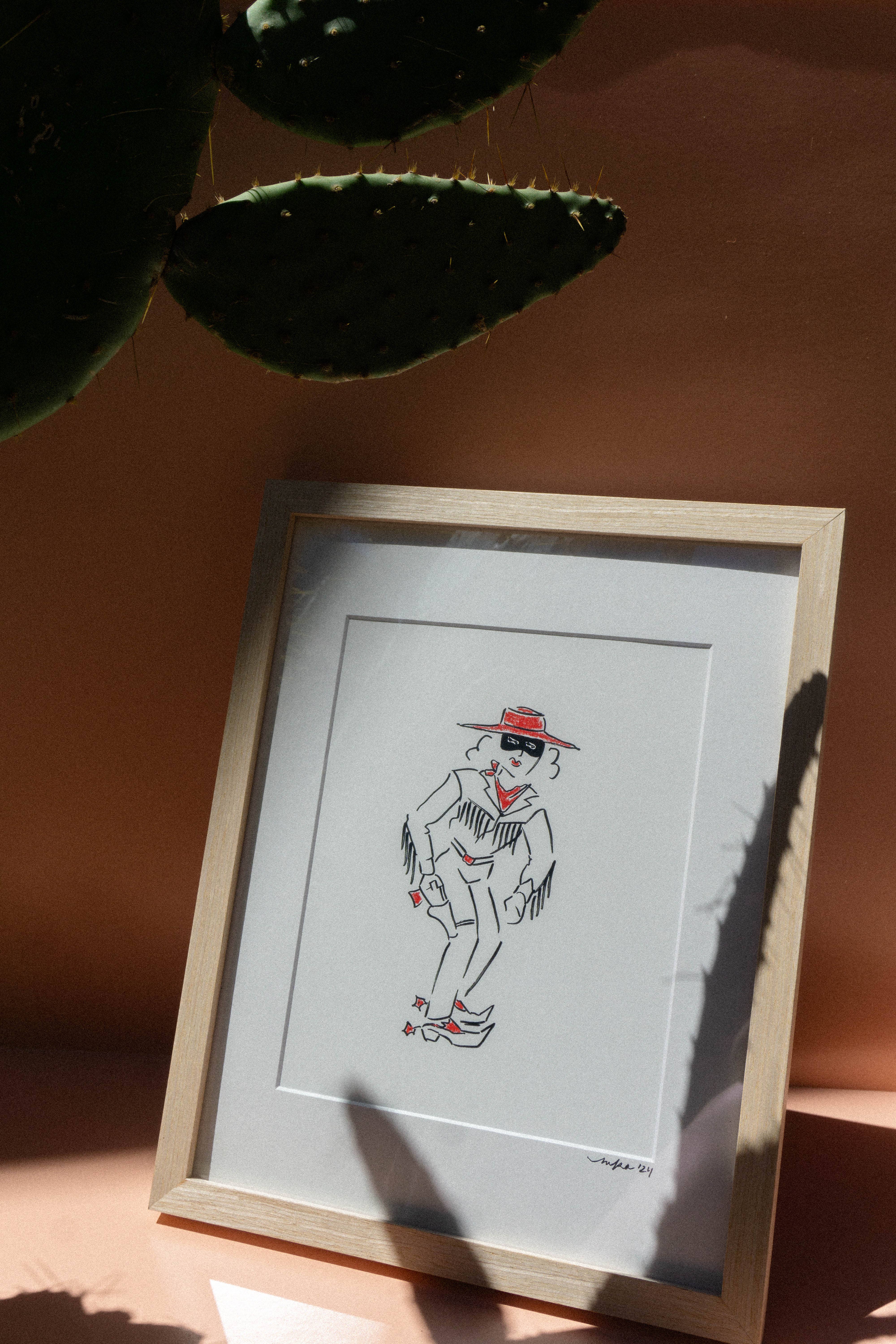 Mel K. Olrich Art - Wholesale Art Print - Western illustration, modern cowgirl wall decor, art print1