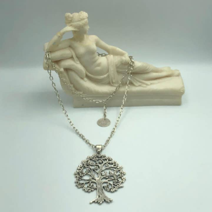 Halskette mit Lebensbaum-Medaillon-Anhänger für den Großhandel von Volare