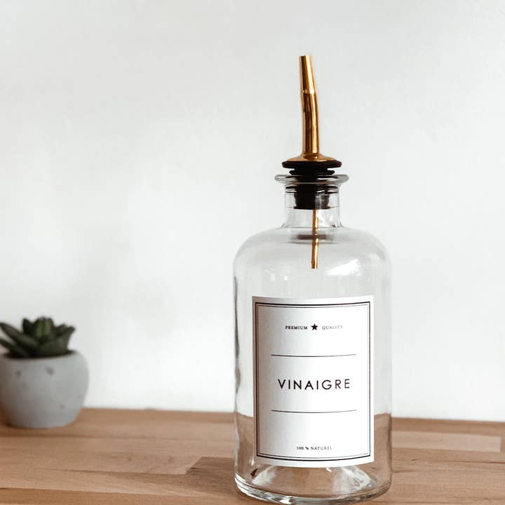 Les Flacons de l’Apothicaire – wholesale Oil/vinegar dispenser – Vinegar - clear bottle1
