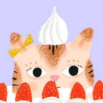 Carolyn Suzuki - Wholesale Birthday Card - KITTY CAKE - Birthday Card