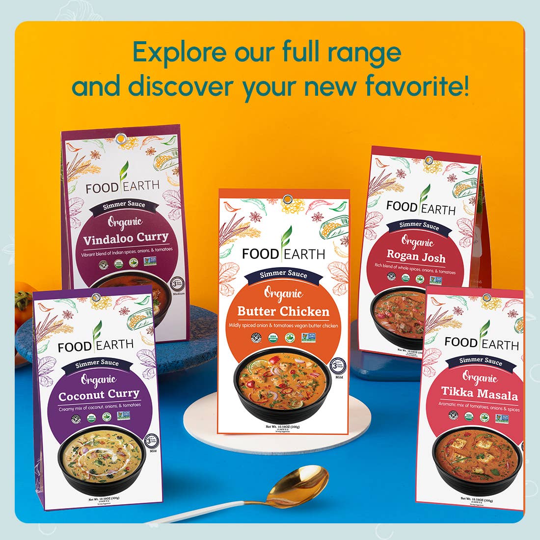 Food Earth - Vendita all'ingrosso Pasti pronti a lunga conservazione - Food Earth - Curry Vindaloo biologico 6