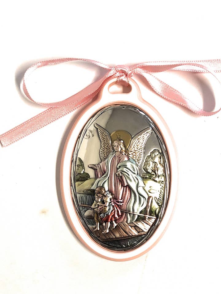 Picture above the cradle in wood and silver cm. 9x6 for wholesale by Costa Articoli Religiosi