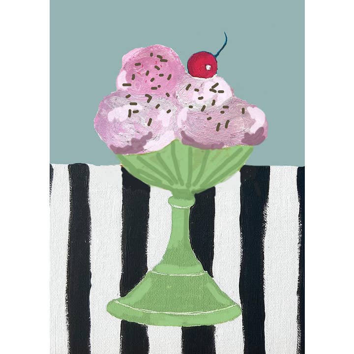 SS02D Chocolate Sundae Dinky cards for wholesale by Print Circus