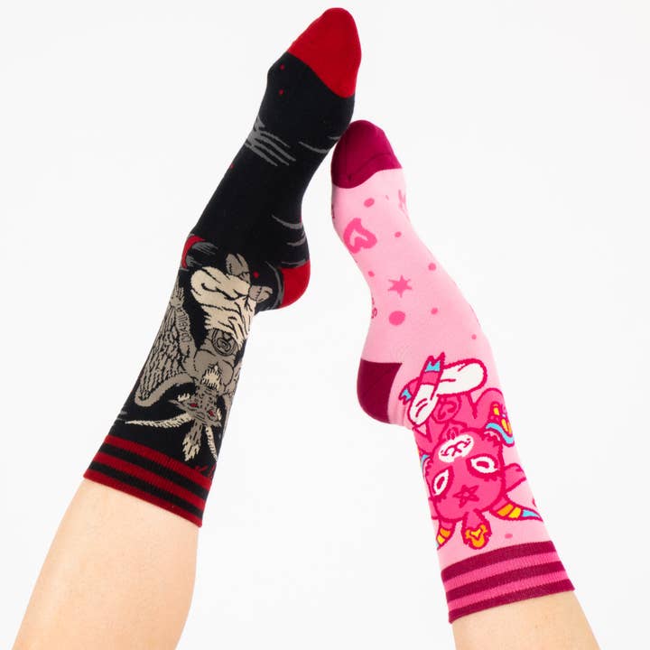 FootClothes LLC - Wholesale Socks - Unisex - Evil AF Baphomet Socks8