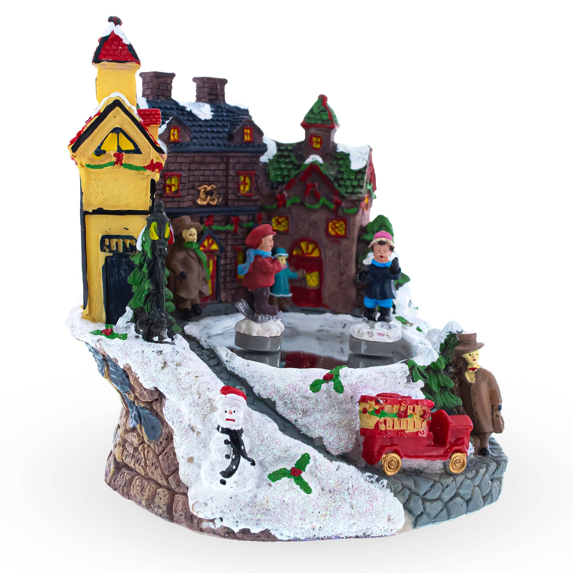 BestPysanky - Wholesale Decorative Figurine - Winter Village Skating Animated Musical Christmas Figurine3