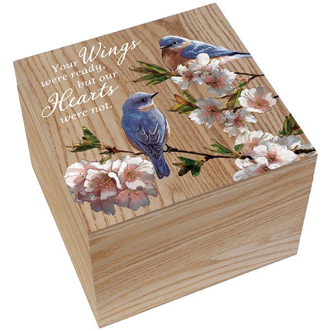 "Wings Were Ready" Memory Box for wholesale by Gift & Garden by Carson