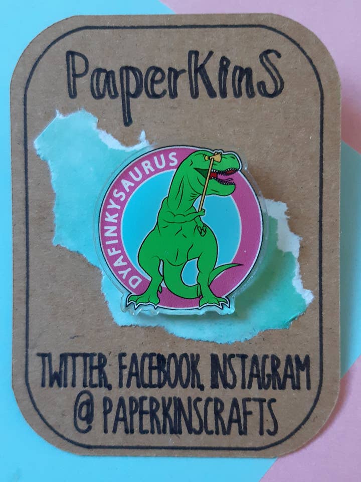 Dyafinkysaurus Pin for wholesale by PaperKins
