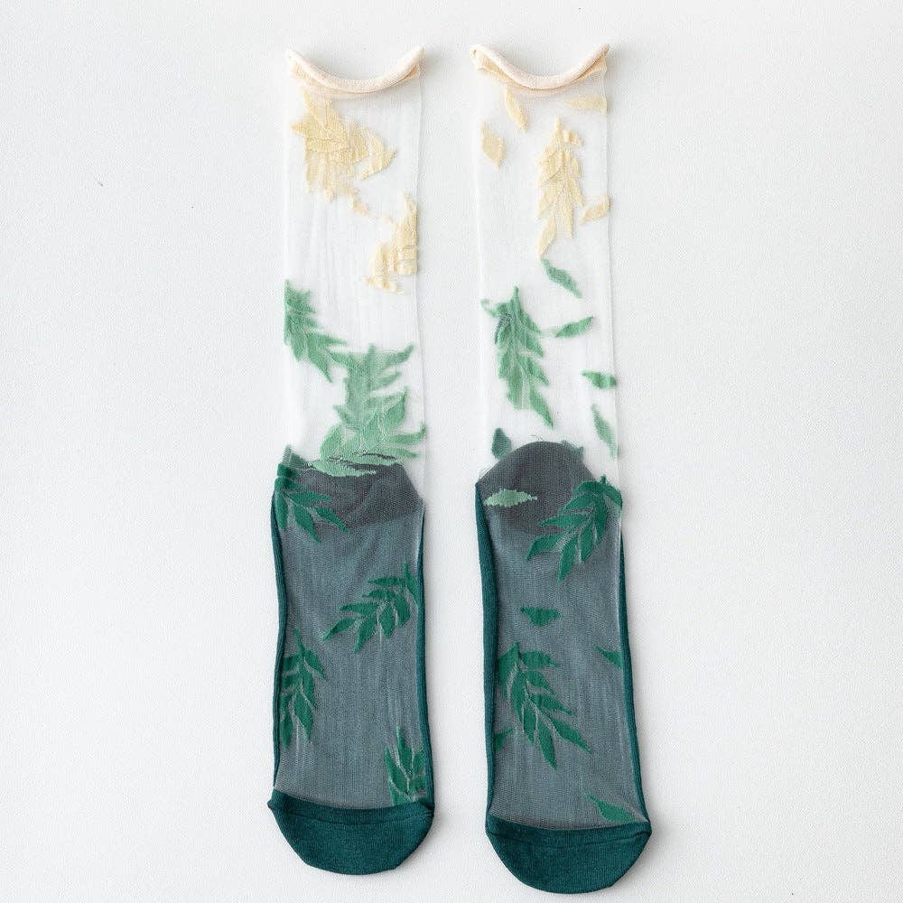 Funkyrel® Atzbranding Limited - Venta al por mayor Calcetines - Mujer - Rufia - Calcetas transparentes con diseño asimétrico2
