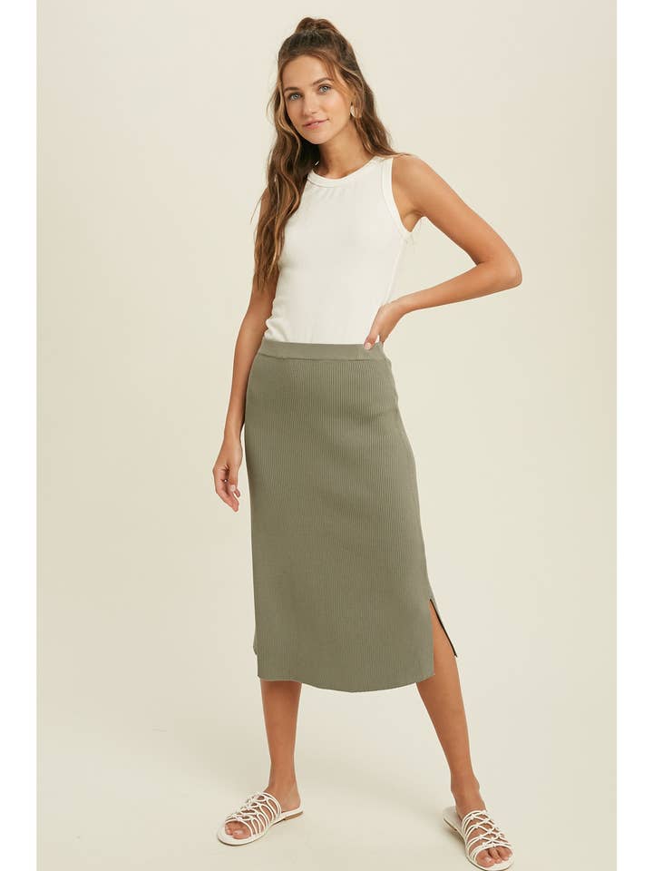 Wishlist Apparel - Wholesale Tank Top - Women's - CREW NECK RIBBED KNIT TANK TOP / WL18-104457