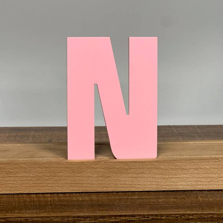 Artifacture - Wholesale Sign - Kryliq Individual Letters: 3" Craftsman Style- Matte Pastel Pink15