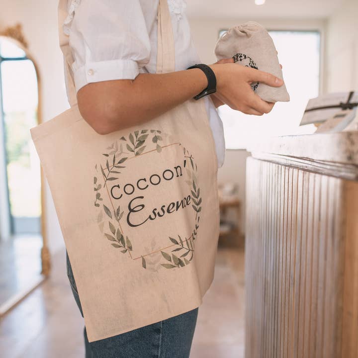 Bolsa tote Cocoon em algodão natural por atacado de Cocoon’Essence