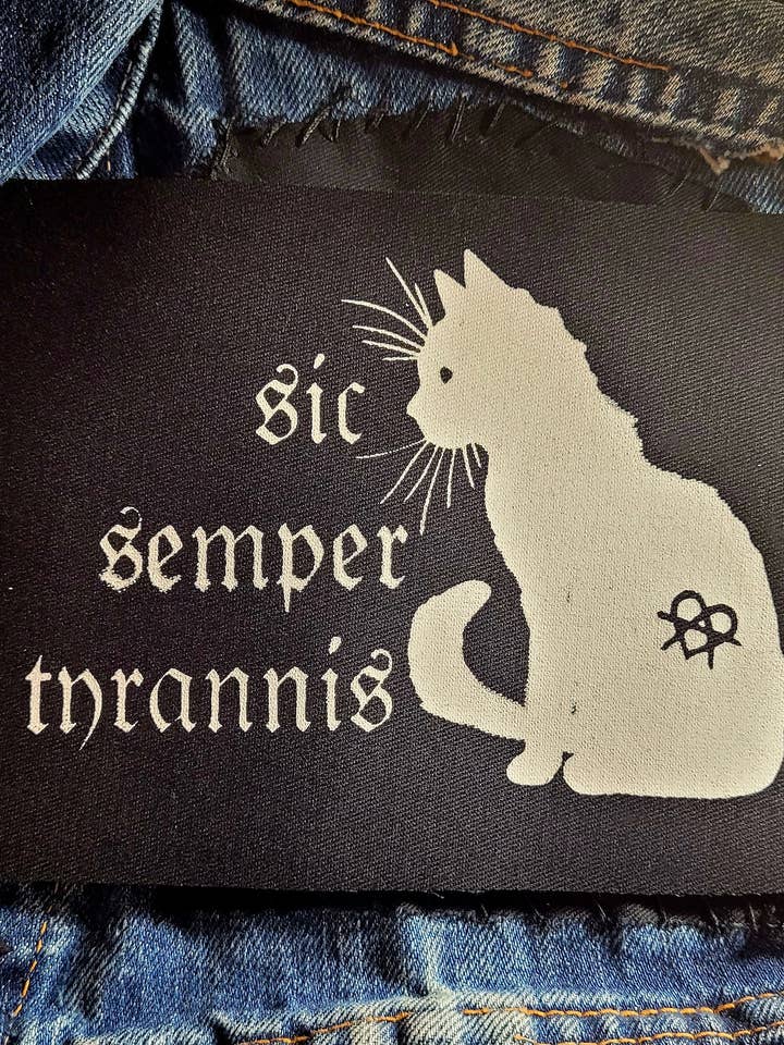 Sic Semper Tyrannis Sew On Patch for wholesale by Femmearchist