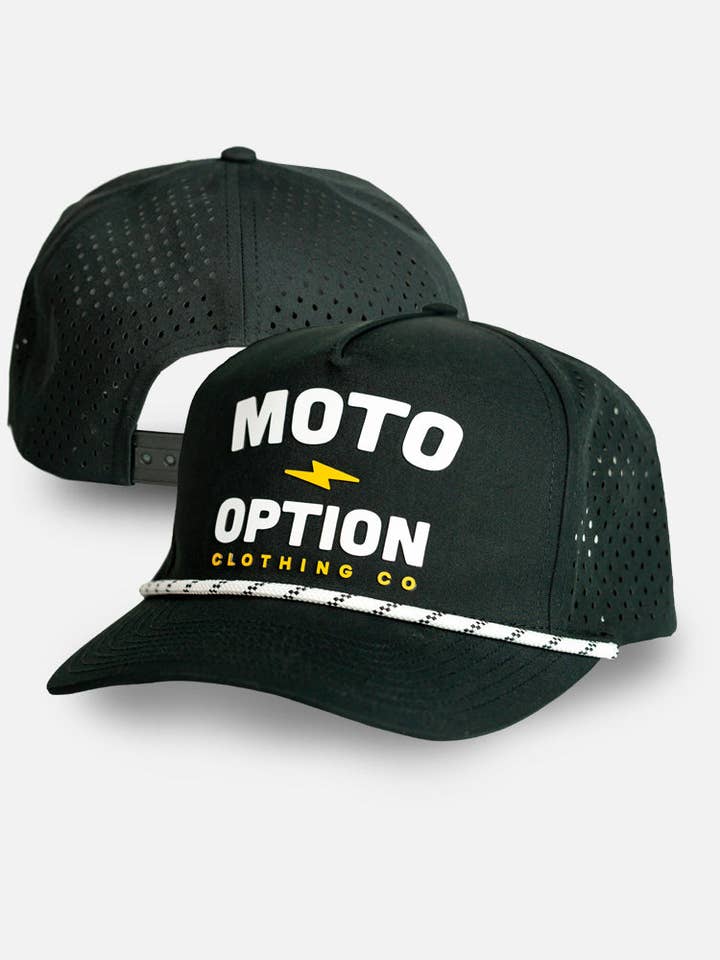 Staplade Bolt Performance Repkeps - Svart för wholesale av MotoOption