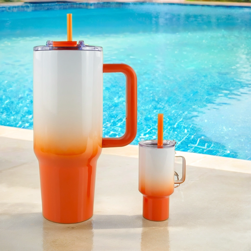 Hogg Outfitters - Vendita all'ingrosso Bicchiere/tazza termica - Set Sublimazione 40oz Big Swig Ombre con Mini Tumbler 4oz10