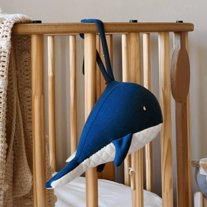 Móvil musical para cuna Franca Calmie's ballena para venta al por mayor de Mansa Bois