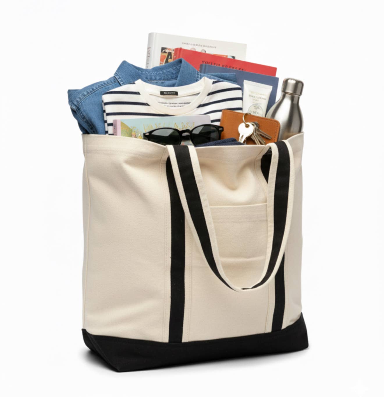 Lungta Imports - Wholesale Tote Bag - Women's - Canvas Tote with Pocket – Reusable Daily & Travel Bag3