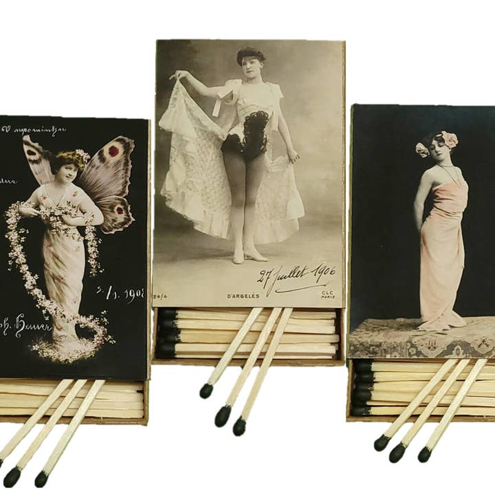 "Oh lá lá!" Handmade Decorator Matchbox Lot for wholesale by Superior Dry Goods