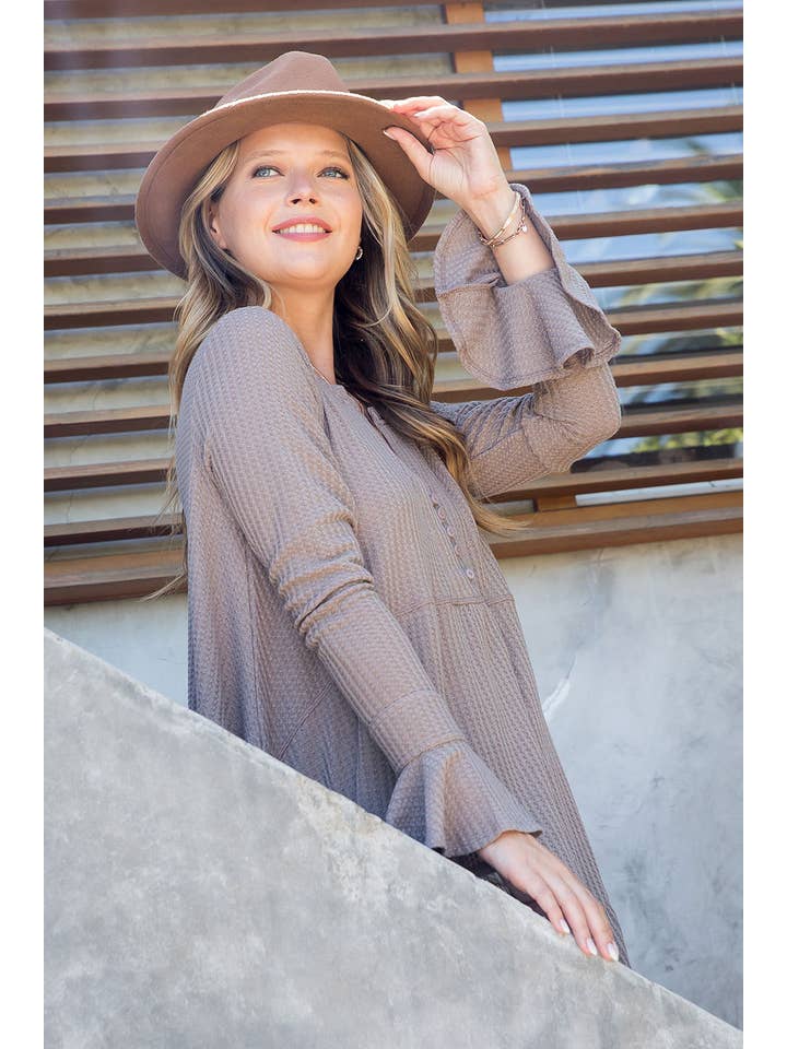 Sweet Lovely by Jen - Wholesale Tunic - Women's - SW275 - Waffle Knit Flare Top43