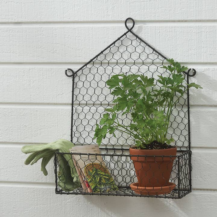 Carrito de pared de alambre de pollo para venta al por mayor de Park Designs